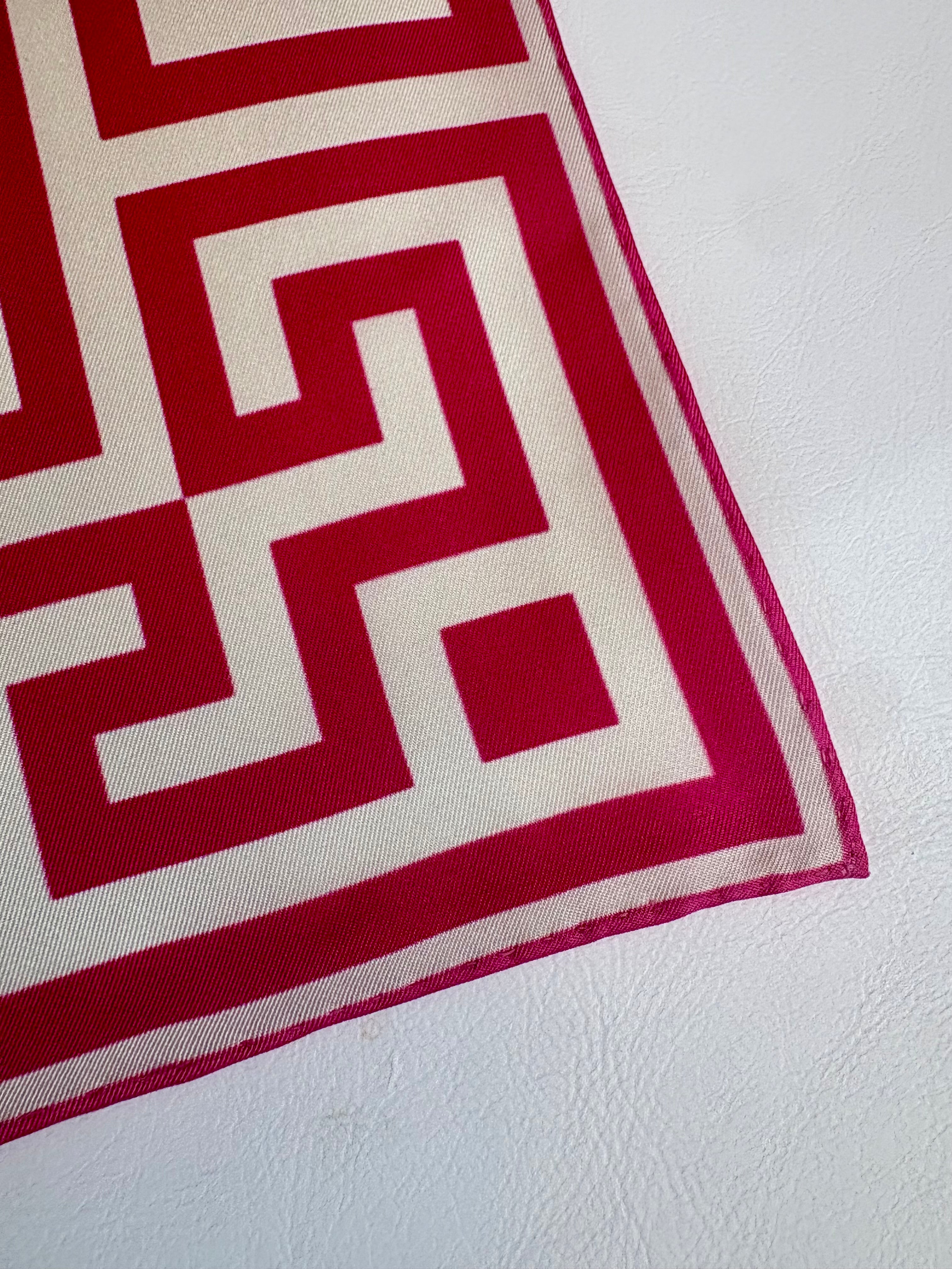 Greek Key Collection - Hot Pink