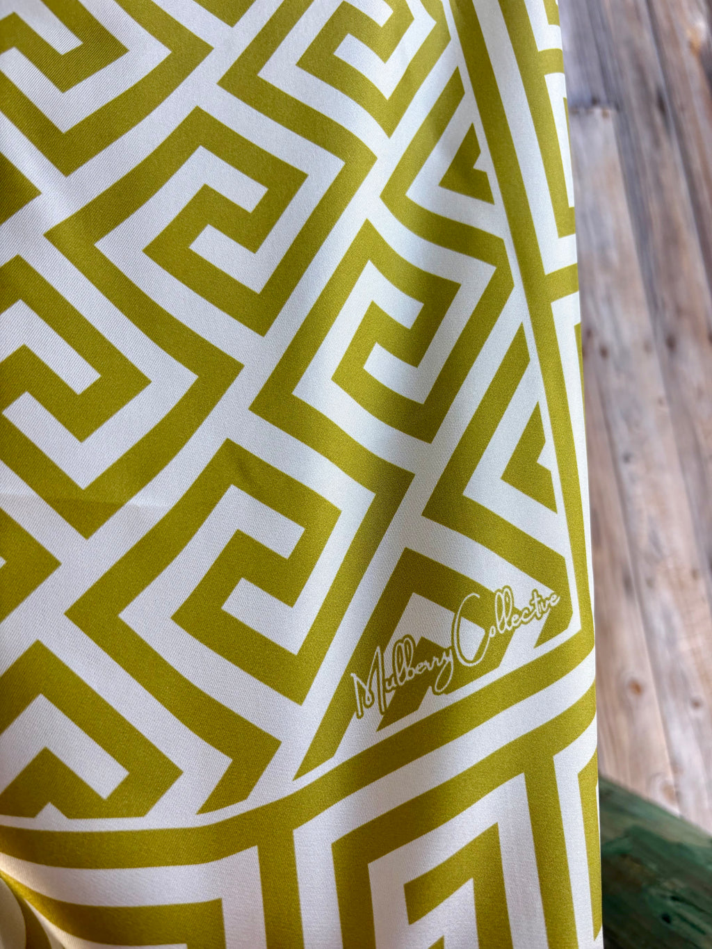 Greek Key Collection - Olive Chartreuse