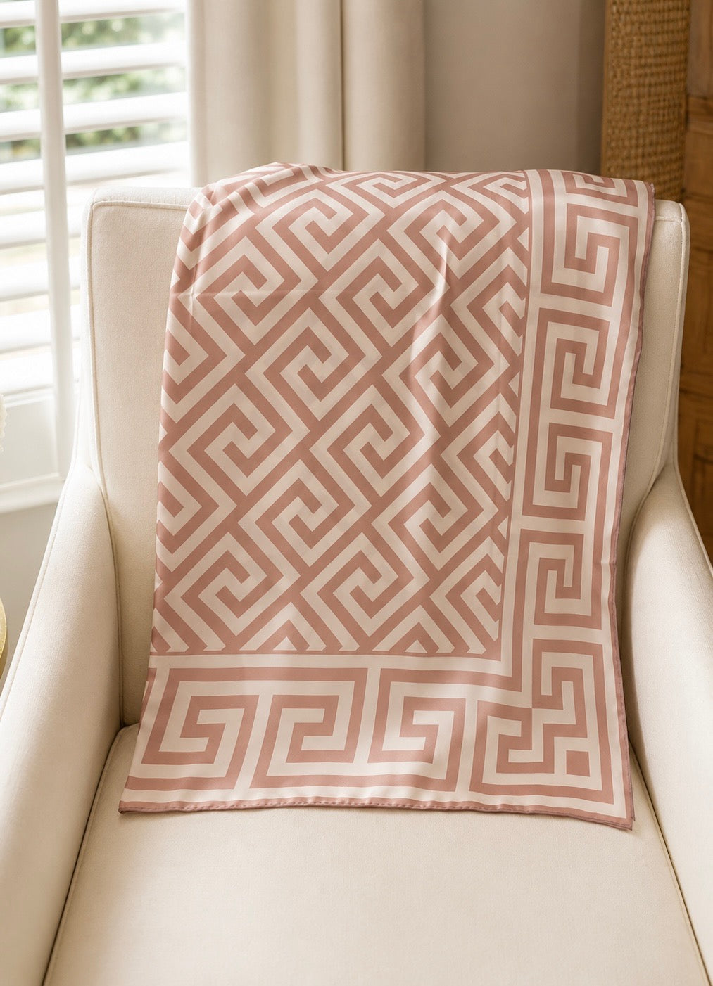 Greek Key Collection - Blush