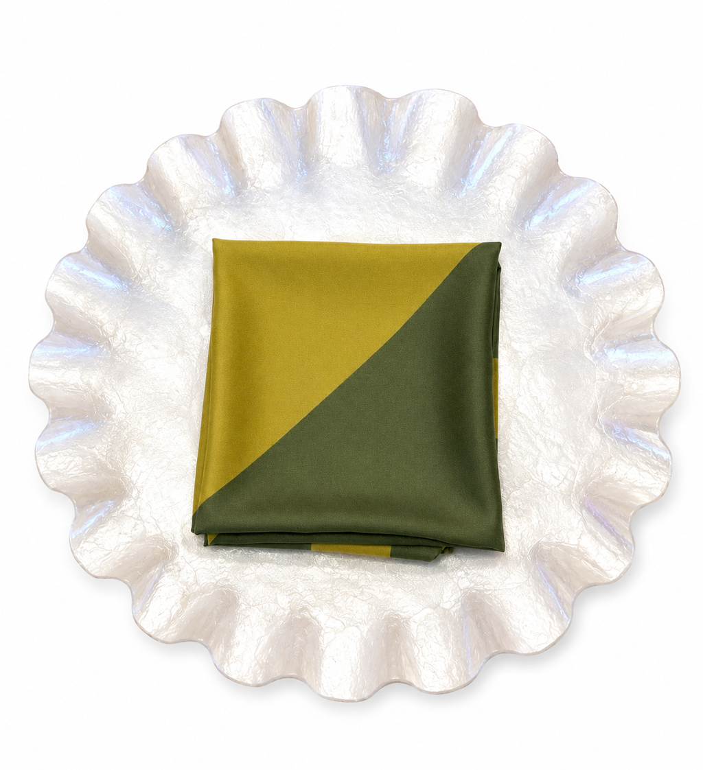 Color Block Collection - Chartreuse and Olive Green