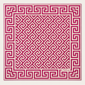 Greek Key Collection - Hot Pink