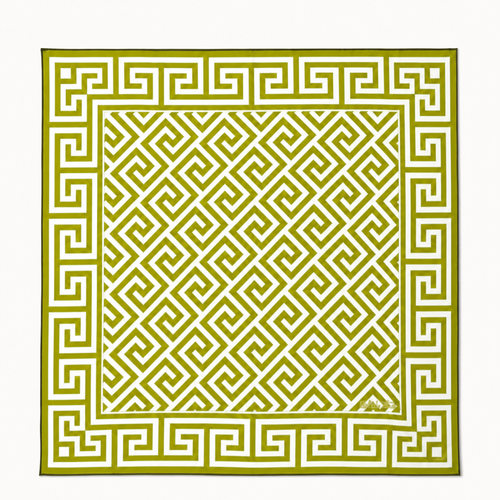 Greek Key Silk Scarf