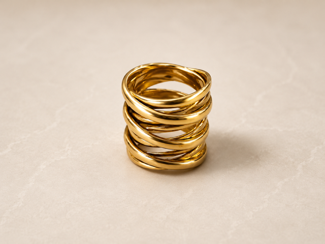Coiled Scarf Ring